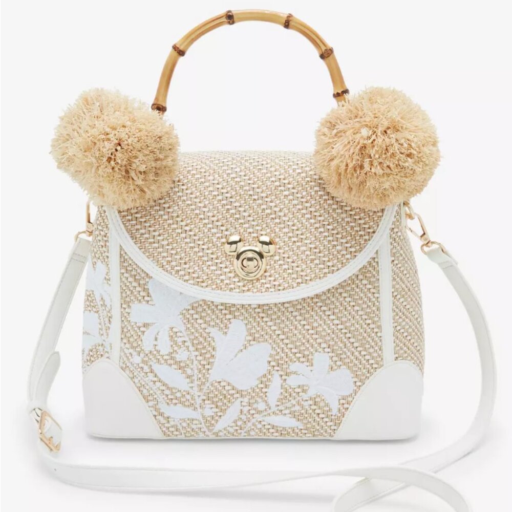 Minnie Straw Pom Pom Handbag - Picture 8 of 11